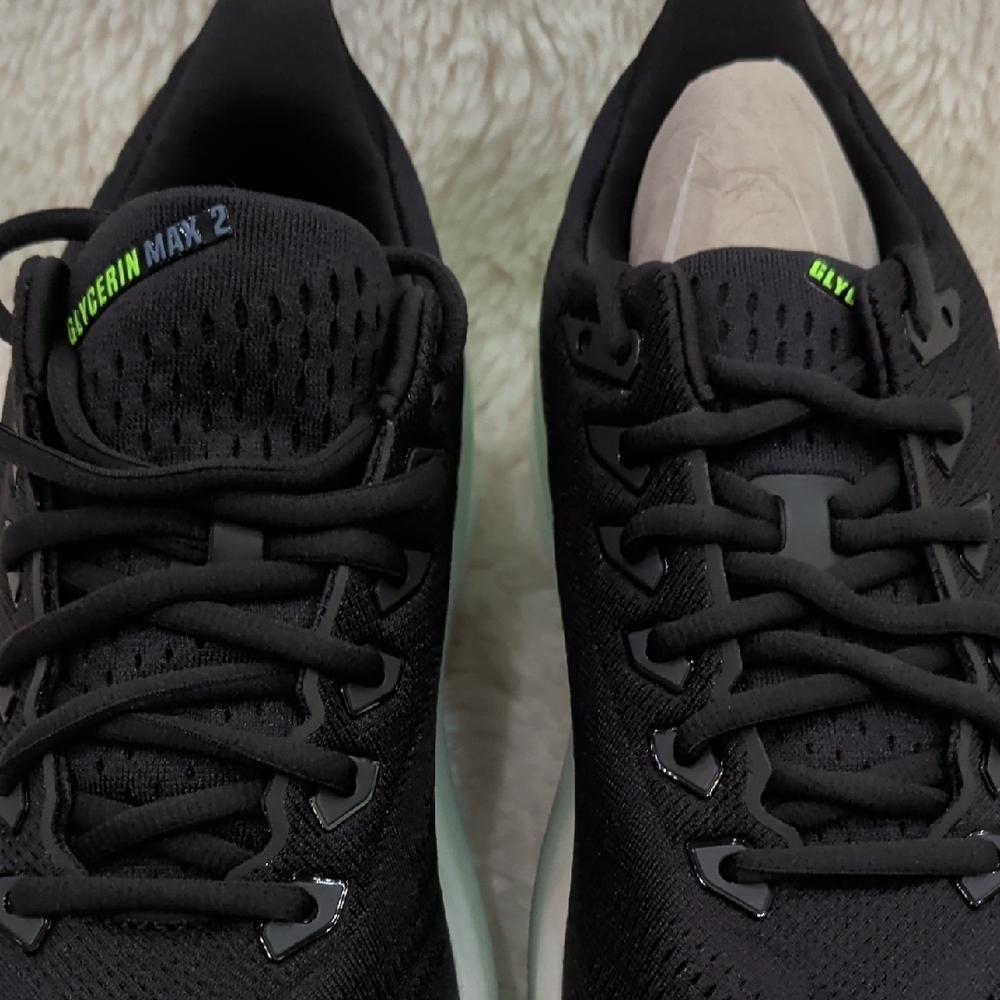 Brooks Men's Black and Lime Brooks Glycerin Max 2  Running Shoes - Picture 3 of 3